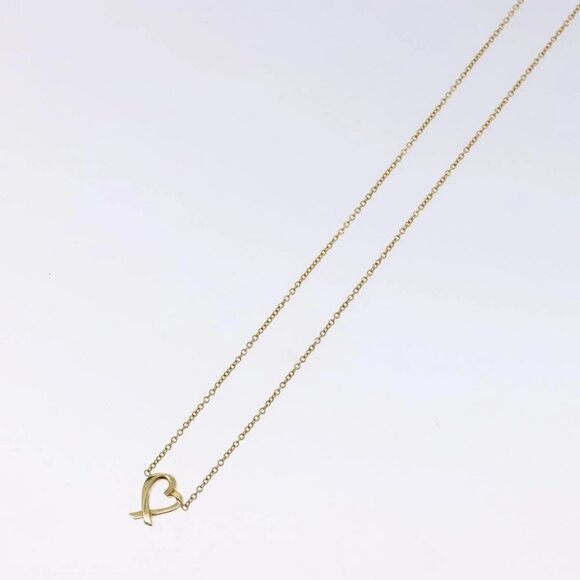 TIFFANY&Co. Loving heart Necklace 18K gold 750 Gold Auth 128893M - Picture 4 of 14